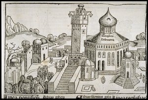 Templum Salomonie aus der Schedelschen Weltchronik, ca. 1493 von Michael Wolgemut