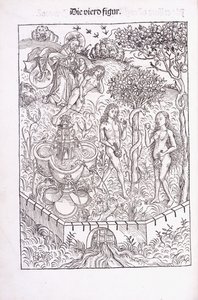 Adam und Eva im Garten Eden, 1491 von Michael Wolgemuth