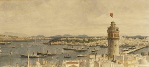 Ein Blick auf Konstantinopel vom Marmarameer
