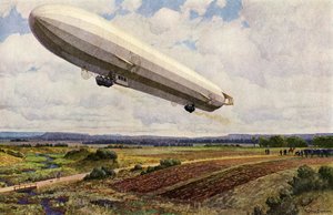 Aufstieg eines deutschen Militär-Zeppelins