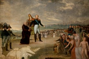 Alexander I. gekrönt zum König von Polen von Michal Stachowicz