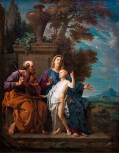 Die Heilige Familie, um 1740 von Michel-Ange Houasse