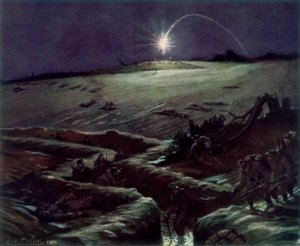 Die Schützengräben von Noulette, Frankreich, 1915