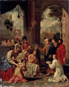 Die Taufe des heiligen Cornelius des Zenturios, 17. Jahrhundert von Michel Corneille the Elder