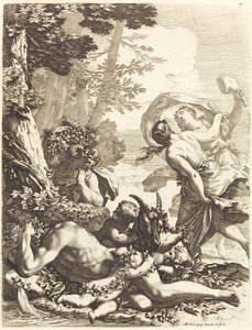 Bacchanal mit schlafendem Bacchus