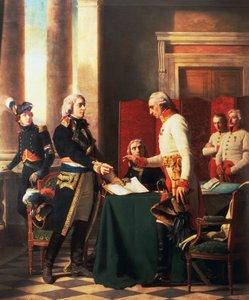 Unterzeichnung der Konvention von Alexandria nach dem französischen Sieg in der Schlacht von Marengo, 15. Juni von Michel Martin Drolling