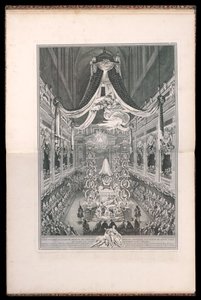 Begräbnis von Elisabeth Thérèse von Lothringen, Königin von Sardinien, in der Kirche Notre Dame von Paris am 22. September 1741 von Michel de Bonneval