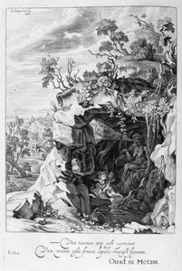 Die Nymphe Echo verwandelt sich in Schall, 1655