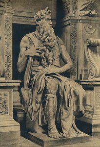 Rom - Kirche St. Peter in Vinculis - Moses, von Michelangelo, 1910 von Michelangelo Buonarroti