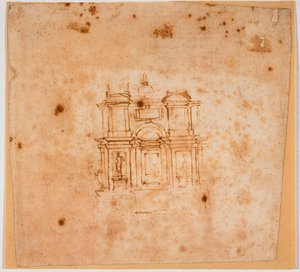 Studien für ein Grabdenkmal für die Neue Sakristei von Michelangelo Buonarroti