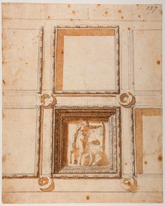 Studie für die Kuppeldekoration für die Neue Sakristei von Michelangelo Buonarroti