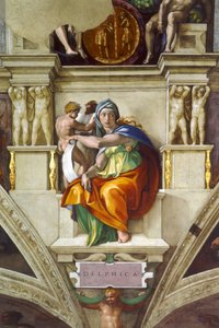 Die delphische Sibylle, Sixtinische Kapelle, Vatikan, 1508-1512