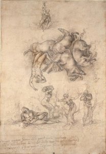 Der Sturz des Phaeton von Michelangelo Buonarroti