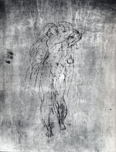 Wandzeichnung einer männlichen Figur, ca. 1530