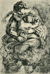 Madonna und Kind, spätes 16.-frühes 17. Jahrhundert von Michelangelo Merisi Caravaggio