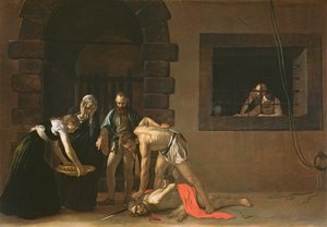 Die Enthauptung von Johannes dem Täufer, 1608 von Michelangelo Merisi Caravaggio