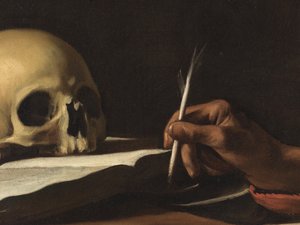 Heiliger Hieronymus beim Schreiben (Detail)