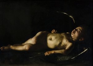 Schlafender Amor von Michelangelo Merisi da Caravaggio