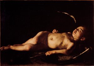 Schlafende Liebe von Michelangelo Merisi da Caravaggio