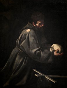Der Heilige Franziskus in Meditation, ca. 1606 von Michelangelo Merisi da Caravaggio