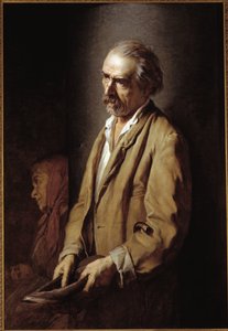 Selbstporträt. Gemälde von Michelangelo Pittatore (1825-1903) 1894 von Michelangelo Pittatore