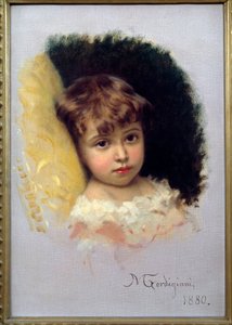 Kinderporträt von Michele Giordigiani