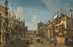 Ansicht der Piazzetta dei Leoni von Michele Marieschi