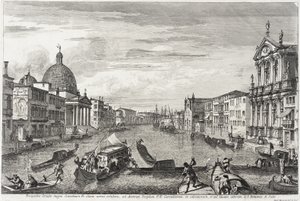 Der Canal Grande zwischen San Simone Piccolo und Santa Chiara von Michele Marieschi