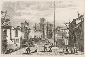 Ansichten von Venedig: Die Tore des Arsenals, 1741