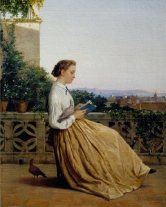 Lesen auf der Terrasse von Michele Tedesco
