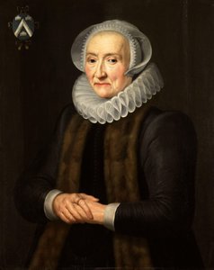 Porträt von Alid van der Laen (1542-1626) von Michiel Jansz van Mierevelt (copy after)