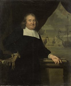 Porträt eines Kapitäns oder Schiffseigners von Michiel van Musscher