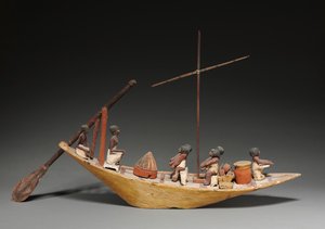 Modellboot, späte 11. bis frühe 12. Dynastie, 2040-1648 v. Chr.