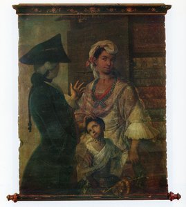 Eines von einem Paar ethnographischer Porträtgruppen von Miguel Cabrera