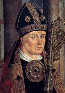Heiliger Isidor von Sevilla (560 oder 570 - 636), Detail von Miguel Zitow
