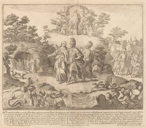 Aeneas und die Kumeische Sibylle, für das "Chinea"-Fest