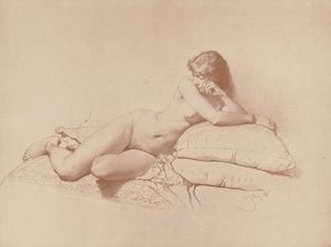 Studie eines liegenden weiblichen Aktes, 1885