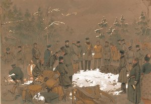 Die Bärenjagd von Zar Alexander II., 1872