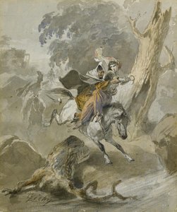 Die Entführung aus der Serie Scènes du Caucase von Mihaly von Zichy