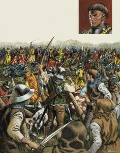 Schlacht von Azincourt, 25. Oktober 1415 von Mike (20th century) White