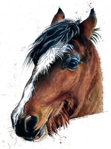 Das Pferd auf Weiß, 2020