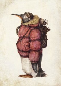 Himmelsstürmender Pinguin
