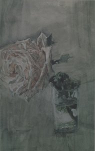 Eine Rose von Mikhail Aleksandrovich Vrubel