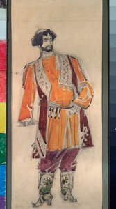 Kostümentwurf für die Oper Die Zarenbraut von Nikolai Rimski-Korsakow von Mikhail Aleksandrovich Vrubel