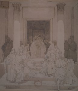 Die Verlobung von Joseph und Maria von Mikhail Aleksandrovich Vrubel