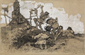 Götzenanbetung von Mikhail Dmitrievich Ezuchevsky