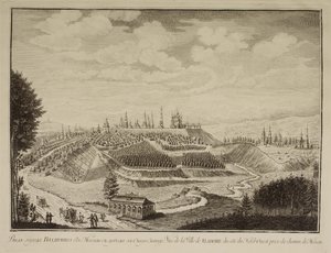 Ansicht der Stadt Wladimir, 1769 von Mikhail Ivanovich Makhaev