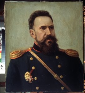 Porträt des Militärs und Ingenieurs Sergei Mosin, Erfinder des Mosin-Nagant-Gewehrs