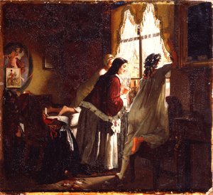 Illustration zum Gedicht Die Frau des Tambower Schatzmeisters nach M. Lermontow, 1862 von Mikhail Petrovich Klodt Baron
