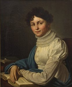Porträt der Dichterin Anna Bunina 1774-1829, 1825